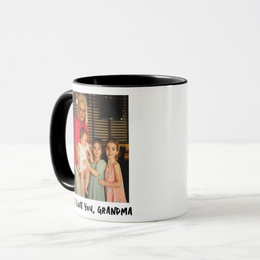 フォトコーパーソナライズされたヒマグ、おばあちゃんカスタムギフト マグカップ (正面左)