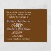 フォトコーヒーと薄紫の保存日 案内ポストカード (裏面)