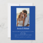 フォトコーンフラワーとラベンダーエレガンス付き セーブザデート (裏面)