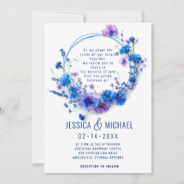 💍フォトコーンフラワーとラベンダーブリス付き 招待状