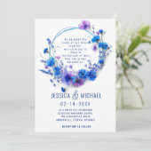 💍フォトコーンフラワーとラベンダーブリス付き 招待状 (スタンド正面)