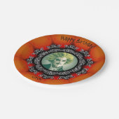 フォトゴシックハッピーバースデー/ハロウィーン ペーパープレート (アングル)