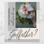 フォトゴッドファーザープロポーズワインラベル ワインラベル (シングルラベル)