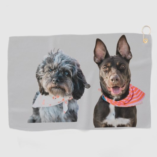 フォトゴパーソナライズされたルフタオル ゴルフタオル (横)