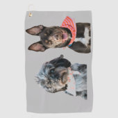 フォトゴパーソナライズされたルフタオル ゴルフタオル (正面)