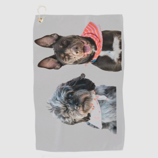 フォトゴパーソナライズされたルフタオル ゴルフタオル (正面)