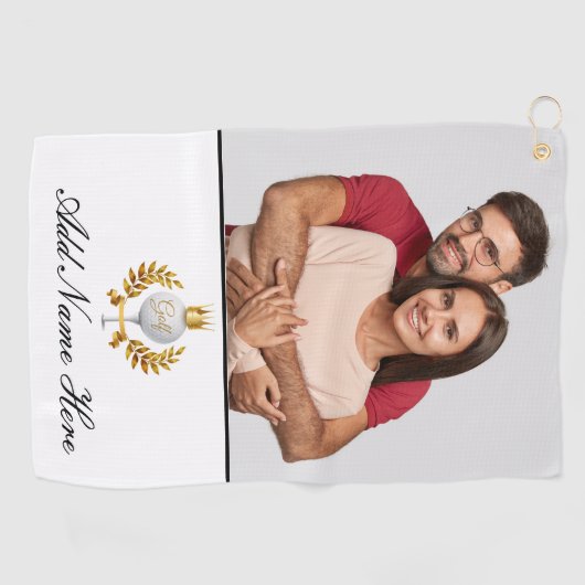 フォトゴパーソナライズされたルフタオル ゴルフタオル (横)