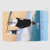 フォトゴルフタオルギフトカスタム文字名 ゴルフタオル (横)