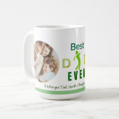 フォトゴル最高のフパパはクール常にモダン父親の日 コーヒーマグカップ (正面左)