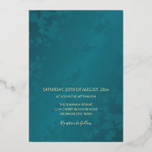 フォトゴールドフォイル結婚式招待状 箔招待状 (裏面)