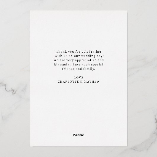 フォトゴールドフォイル（ばちゃばちゃ）跳ねるありがとう 箔シーズンカード (裏面)