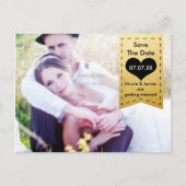 フォトゴールドフォイル&ブラックデイトポストカードを保存 案内ポストカード (正面)