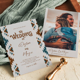 フォトサウスウエスタン結婚式招待状 招待状