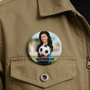 フォトサッカカスタムーかスポーツラウンド 缶バッジ