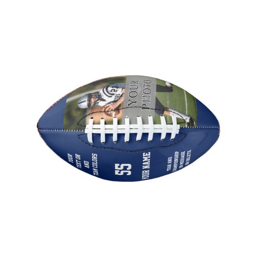 フォトサッカーパーソナライズされたの素晴らしい贈り物 アメリカンフットボール (正面)