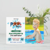 フォトサッカープールパーティー 招待状 (スタンド正面)