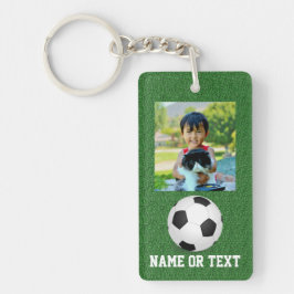 フォトサッカーボール名/チームキッズ キーホルダー