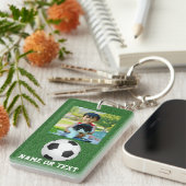 フォトサッカーボール名/チームキッズ キーホルダー (正面右)