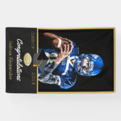 フォトサッカー選手祝賀大学院 横断幕 (横)