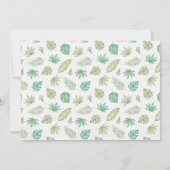 フォトサファリの誕生日の招待ワイルドワンパーティー 招待状 (裏面)