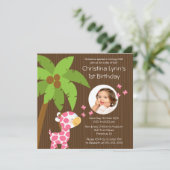 フォトサファリジャングルキリンキッド誕生パーティー 招待状 (スタンド正面)