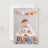 フォトサファリワイルドワン誕生日 サンキューカード (裏面)