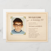 フォトサプおもしろいライズバースデーパーティ招待状 招待状 (正面/裏面)