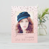 フォトサプライズバースデーパーティーバラ金ゴールドダイヤモンド 招待状 (スタンド正面)