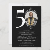 フォトサプライズ50th誕生日パーティー 招待状 (正面)