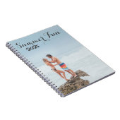 フォトサマーパーソナライズされたおもしろい記念ノートブック ノートブック (右側)