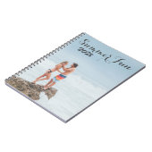 フォトサマーパーソナライズされたおもしろい記念ノートブック ノートブック (左側)