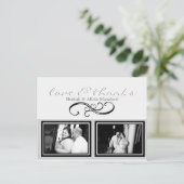 フォトサンキューカスタム写真付きノートはがき ポストカード (スタンド正面)