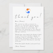フォトサンキューカードツイン結婚フレームテーマ- 招待状 (裏面)