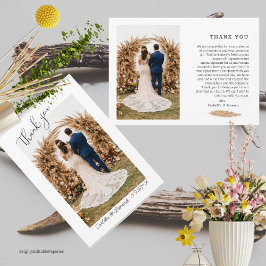 フォトサンキューカードテンプレート。 ノートカード