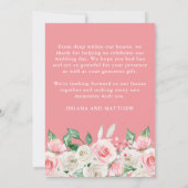 フォトサンキューカードフローラ 招待状 (裏面)