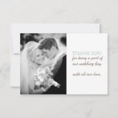 フォトサンキューライトジェイドパターン&モノグラム サンキューカード (裏面)