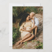 フォトサンシャインレインボーベビーシャワー招待状 招待状 (裏面)