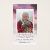 フォトサンセットメモリアル祈りの言葉カード (正面)