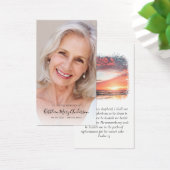 フォトサンセットメモリアル祈りの言葉カード (デスク)