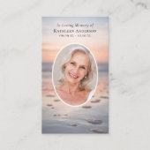 フォトサンセット海メモリアル祈りの言葉カード コーリングカード (正面)