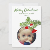 フォトサンタハッモダントパインメリークリスマス シーズンカード (正面)