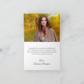 フォトサンフラワーストリングライトサンキューカード サンキューカード (内部)