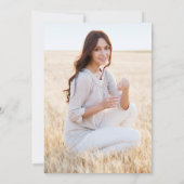 フォトサンフラワーズユーカリ卒業パーティー 招待状 (裏面)