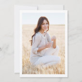 フォトサンフラワーズユーカリ卒業パーティー 招待状 (裏面)