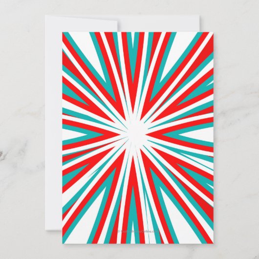 フォトサーカスカーニバルマーキーバースデーパーティー 招待状 (裏面)