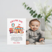 フォトサーカスカーニバル誕生日パーティー サンキューカード (スタンド正面)