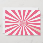 フォトサーカス誕生日の招待ヴィンテージカーニバル 招待状 (裏面)