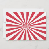 フォトサーカス誕生日の招待ヴィンテージカーニバル 招待状 (裏面)