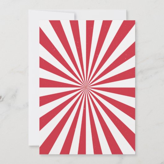 フォトサーカス誕生日の招待ヴィンテージサーカス 招待状 (裏面)