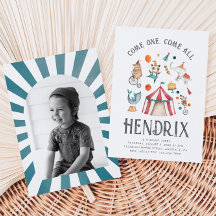 フォトサーカス誕生日招待状 |カーニバル